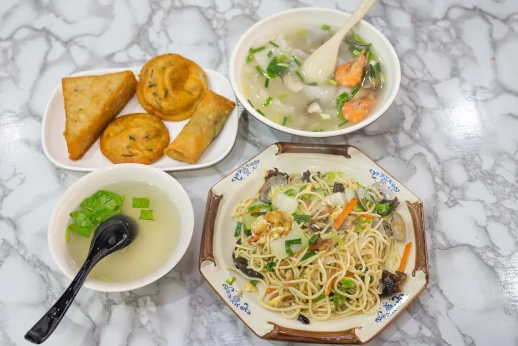 Picture of common breakfast in Fuzhou