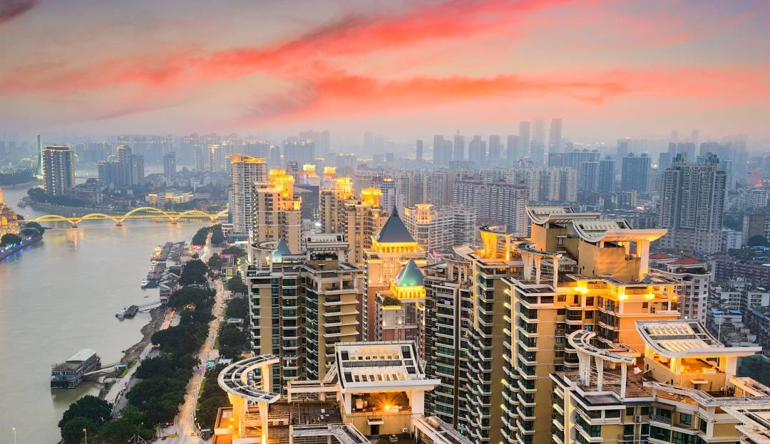 Night view of modern FuZhou